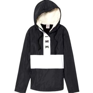 Victoria’s Secret Pink Sherpa Lined Hooded Anorak Jacket